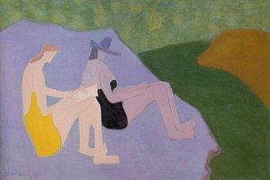 Sketchers By The Stream — Milton Avery