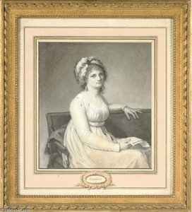 Portrait Of A Seated Woman Holding A Letter