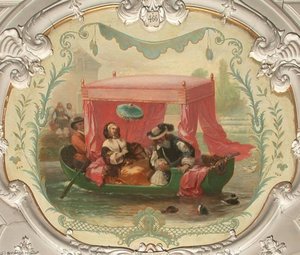 Chantilly Au Xviiie Siecle, Promenade Sur L'eau — Eugene Louis Lami