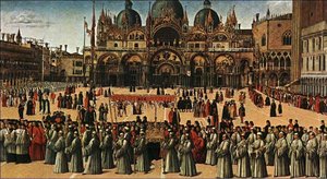 Procession In Piazza S. Marco — Gentile Bellini