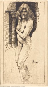 Carmen Standing In The Nude — Paul Albert Besnard
