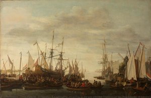 A Keelhauling, According To The Non Attested Tradition, Of The Ship"s Doctor Of Admiral Jan Van Nes, Lieve Pietersz. Verschuier, 1660 - 1686 — Lieve Pietersz Verschuier