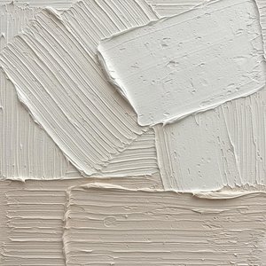 Monolithic Ivory Relief: A Sculptural Study In Meditative White Impasto Layers — David Moreau, Contemporary Abstraction