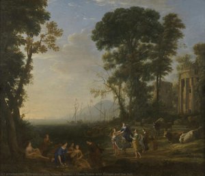 Coast Scene With Europa And The Bull — Claude Lorrain (claude Gellée), Baroque Landscape