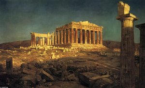 Das Parthenon — Frederic Edwin Church, Hudson River School