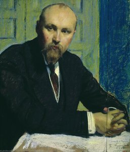 Portrait Of Nikolay Rerich — Boris Mikhailovich Kustodiev