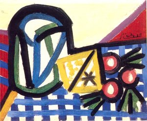 Glass And Fruit — Pablo Picasso, Cubism