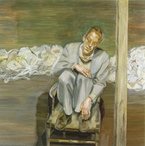 Red Haired Man On A Chair — Lucian Freud