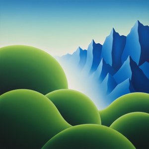 Cerulean Zenith: An Ethereal Monolith — Marc Duvallier, Impressionism