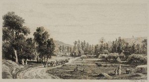 How Cities Are Born (wedding In The Village) — Charles-françois Daubigny