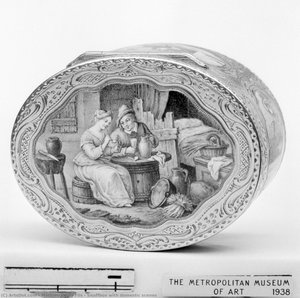 Snuffbox With Domestic Scenes — Mathieu Coiny Fils