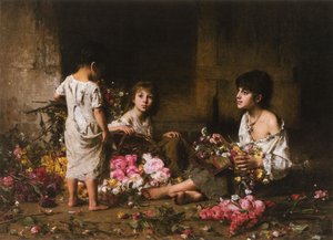 The Flower Girls — Alexei Alexeievich Harlamoff