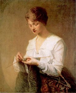 Knitting For Soldiers — Џулијан Алден Веир, Academic Realism