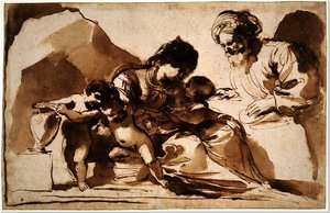 Charity With An Old Man — Hans Baldung