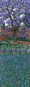 Carpet of Jacaranda Flowers on an Industrial Island