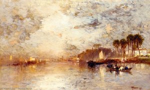 On The St. John's River, Florida — Thomas Moran