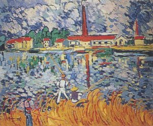Fisherman In Nanterre — Maurice De Vlaminck