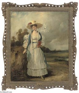 Portrait Of Mrs. Chalders — Frederick Waters (william) Watts