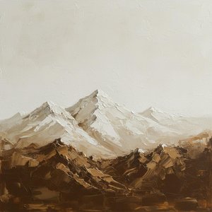 Monolithic Silence: A Sculptural Study Of Ethereal Peaks And Earthbound Shadows — David Moreau, Modern Abstraction