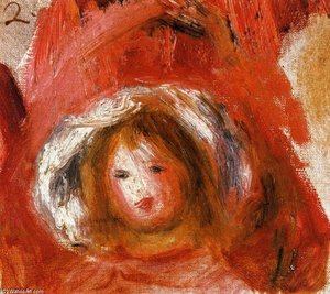 Girl With Hat — Pierre-auguste Renoir, Impressionism