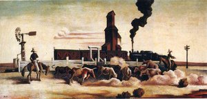 Cattle Loading — Thomas Hart Benton