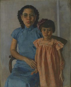 Mother And Daughter — Xu Beihong, Contemporary Realism