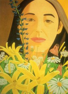 Ada With Flowers — Alex Katz