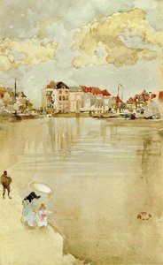 Note In Gold And Silver - Dordrecht — James Abbott Mcneill Whistler, Aesthetic Impressionism