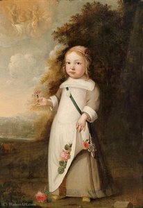Portrait Of A Child With A Flower — Jacob Gerritszoon Cuyp