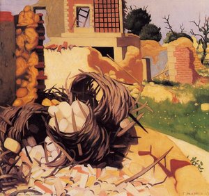 Ruins At Souain — Félix Vallotton
