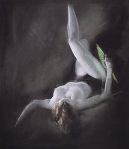 Nude With Green Fan — Everett Shinn