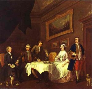 Die Strode Familie — William Hogarth, Rokoko