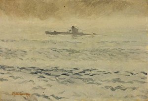 'u' Class Submarine At Sea — Stephen Bone