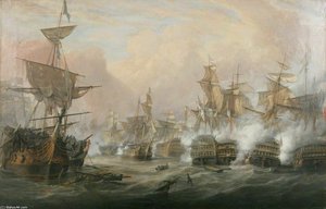 The Battle Of Trafalgar — John Christian Schetky