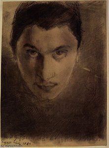 Early Self-portrait — Albin Egger Lienz