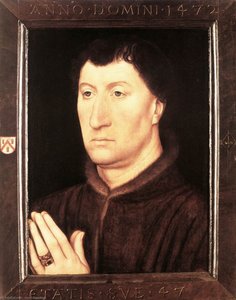 Portrait Of Gilles Joye — Memling, Hans, Early Netherlandish Painting