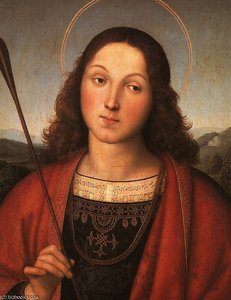 St. Sebastian (wohl Perugino) — Raffael