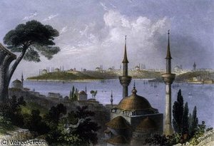 General View Of Constantinople From Scutari — William Henry Bartlett