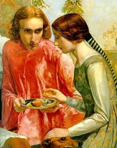 Lorenzo And Isabella (detail) — Sir John Everett Millais