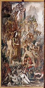 Tyrtée Chantant Pendant Le Combat — Gustave Moreau, Symbolist Painting