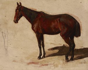 Study Of A Horse — Maksymilian Dionizy Gierymski
