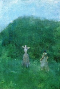 Summer (also Known As Moonrise) — Thomas Wilmer Dewing, Impressionism