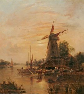 Evening Composition (mill At Sunset) — Thomas Lound