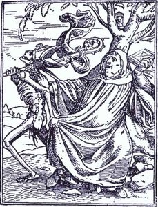 Death And The Abbott — Hans Holbein The Younger, Northern Renaissance