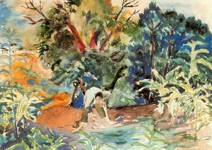 Farmers In The Garden — Rafael Zabaleta Fuentes