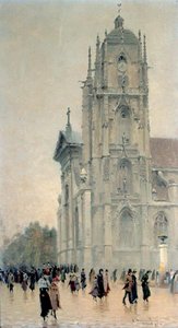 Sortie de messe à l'église Saint Jean