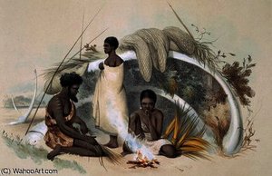 Natives Of Encounter Bay — George French Angas