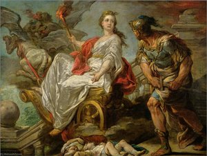 Mademoiselle Clairon como Médéa (estudio)