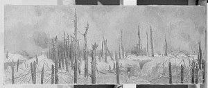 Paysage de la première guerre mondiale Le Front