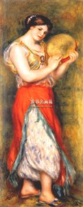 Dancer With Tambourne (gabrielle Renard) — Pierre-auguste Renoir, Impressionism